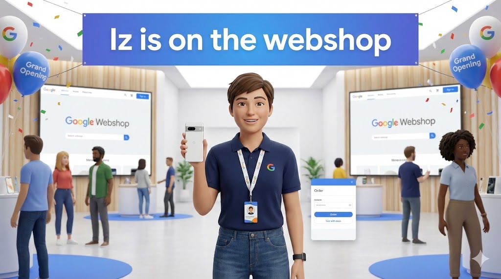 Iz is on the webshop